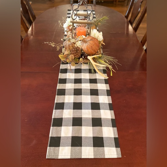 Other - Black and White Buffalo Check Table Runner